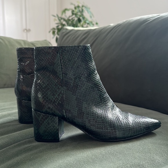 Marc Fisher Snakeskin Booties - Picture 6 of 9